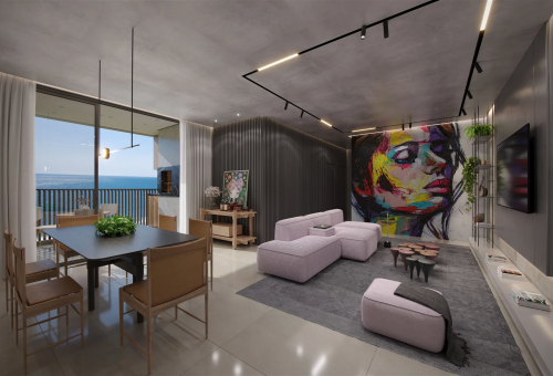 Moderno apartamento em Balneário Perequê
